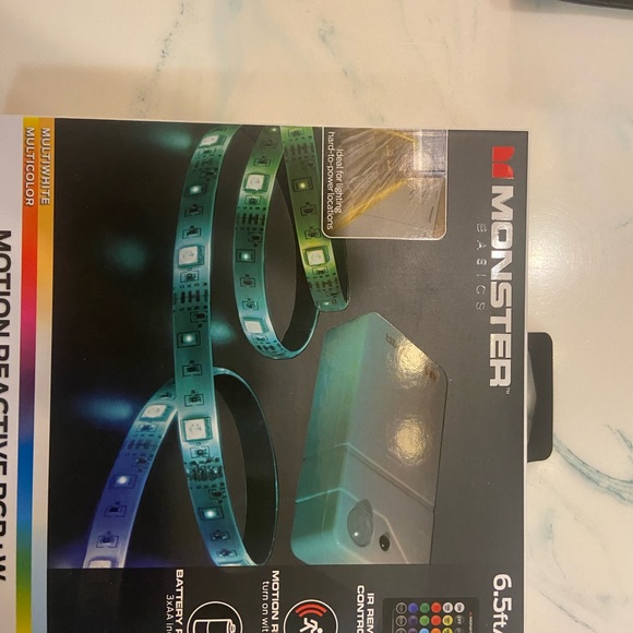 Monster Basics 6.5 ft led color changing light strips - Picture 1 of 2